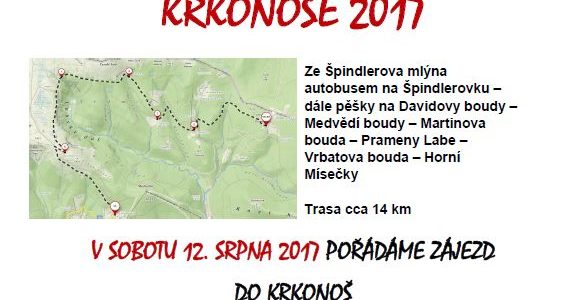 Zájezd do Krkonoš 12.7.2017